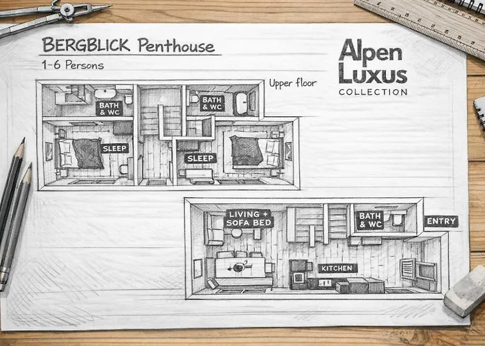 Nyaraló Bergblick Penthouse - By Alpenluxus Collection *